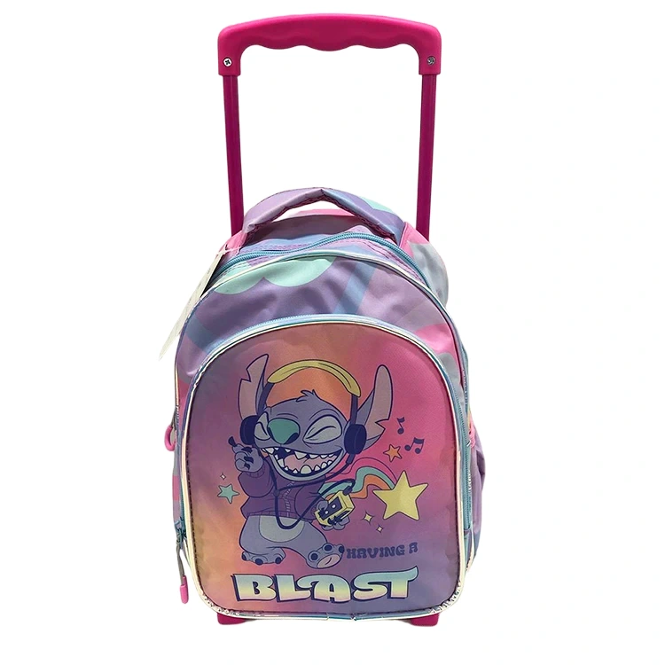 Rolling school backpack