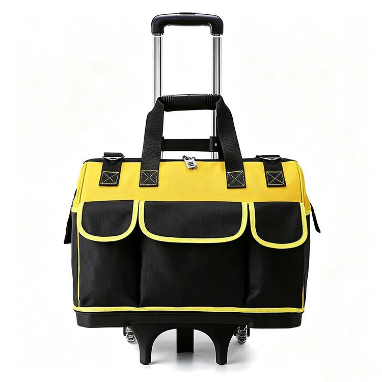 Wheeled Tool Trolley Bag with Stair-Climbing Wheels